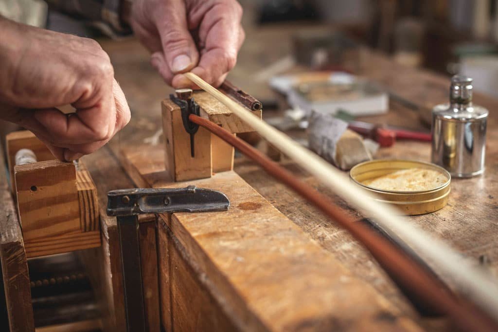 How to rehair a violin bow at home